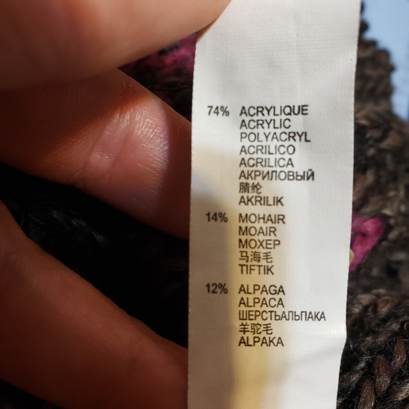 Catimini Made In France Cozy Multicolor Knit Women's Sweater - Picture 11 of 13